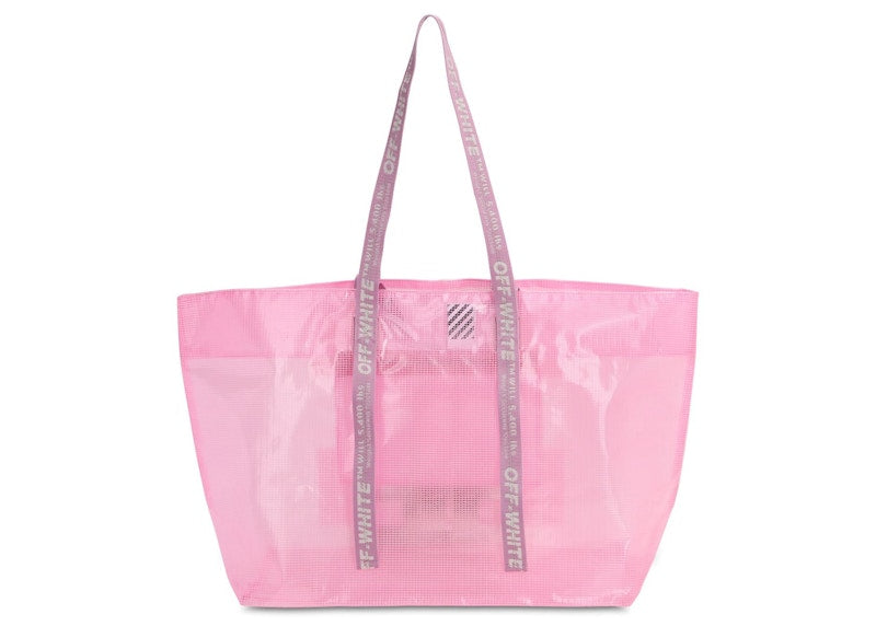 OFF-WHITE Logo Tote PVC Pink