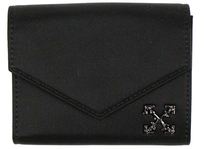 OFF-WHITE Logo Wallet (6 Card Slot) Nylon Small Black