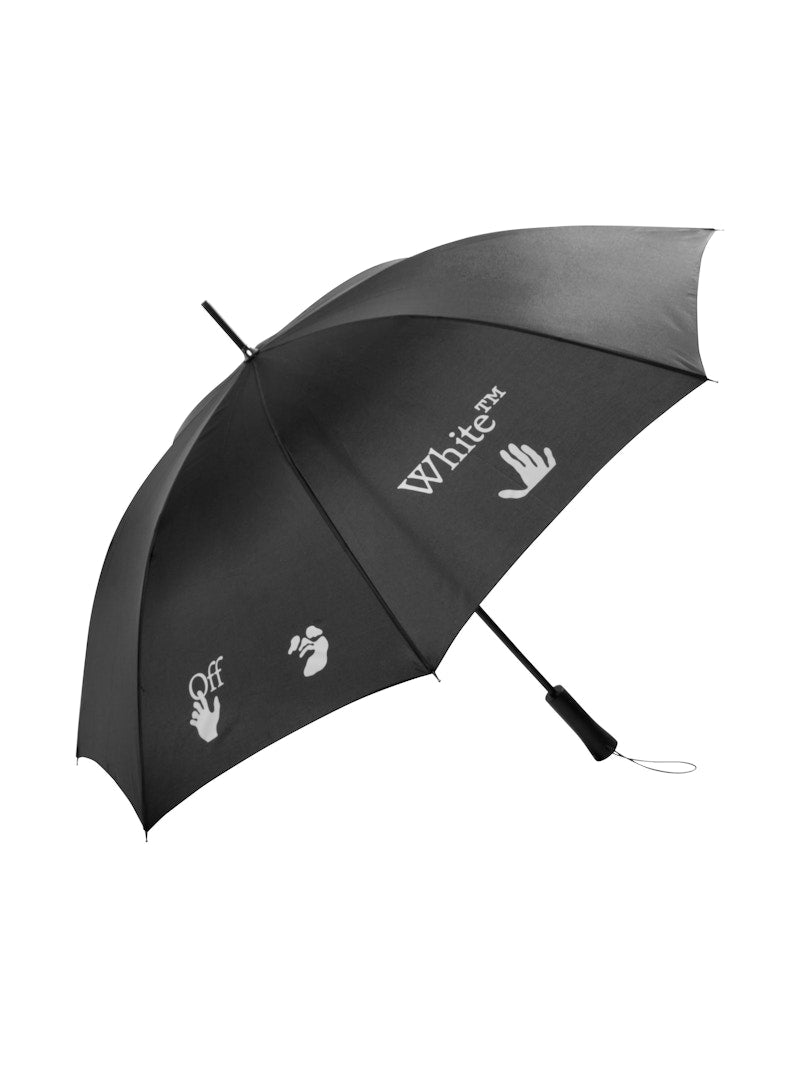 OFF-WHITE Long Umbrella Black/White