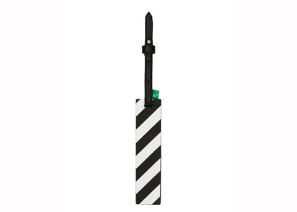 OFF-WHITE Diag Luggage Tag Black/White