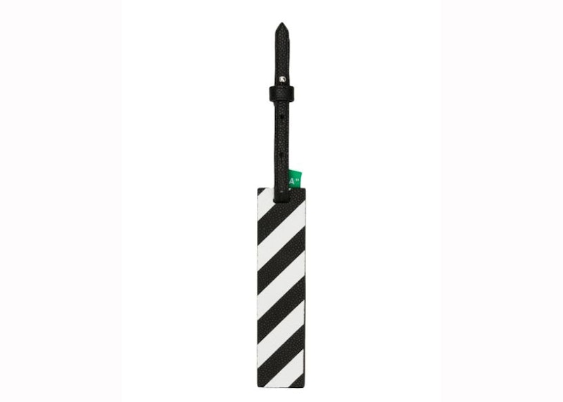 OFF-WHITE Diag Luggage Tag Black/White