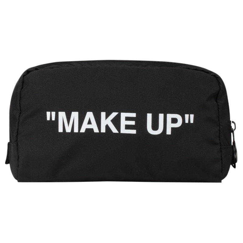 OFF-WHITE Make Up Pouch Black/White