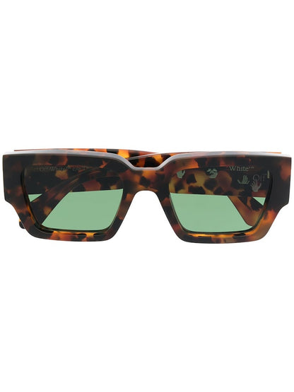 OFF-WHITE Mari Rectangular Frame Sunglasses Havana Brown/Black (OMRI010R21PLA0016010 / OMRI013S21PLA0016055)