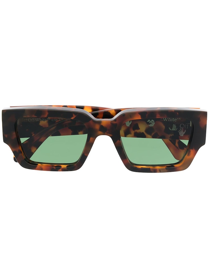 OFF-WHITE Mari Rectangular Frame Sunglasses Havana Brown/Black (OMRI010R21PLA0016010 / OMRI013S21PLA0016055)