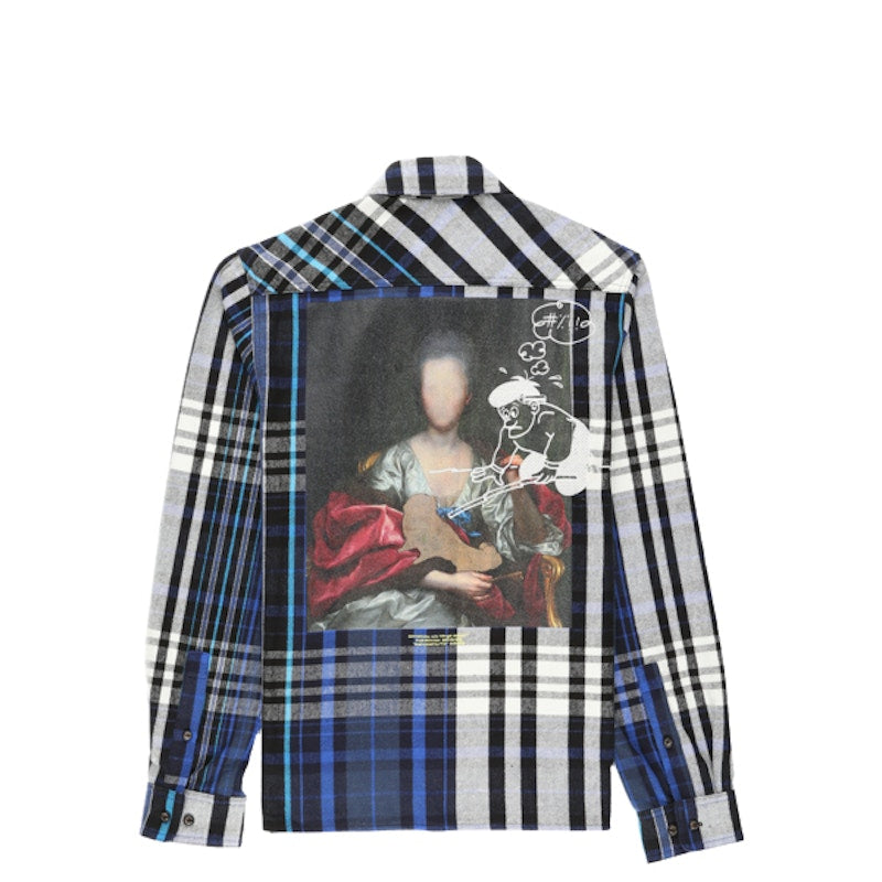 OFF-WHITE Mariana De Silva Plaid Shirt Blue/Black