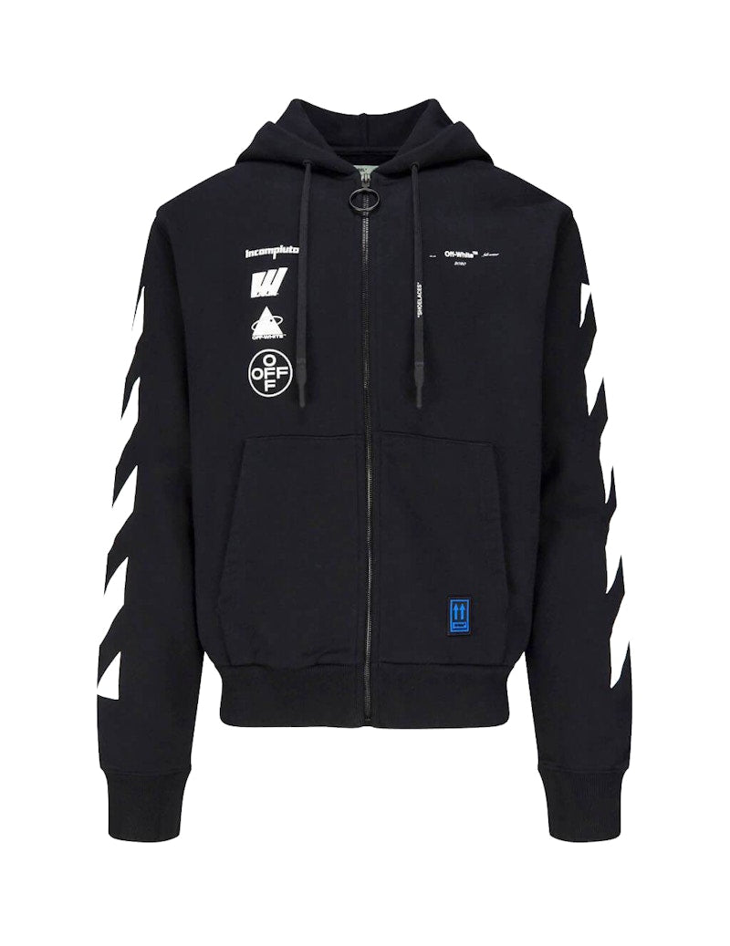 OFF-WHITE Mariana De Silva Zipped Hoodie Black/Multicolor