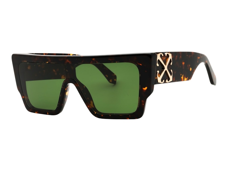OFF-WHITE Marion Sunglasses Havana Green (OERI14FS25PLA0016055)