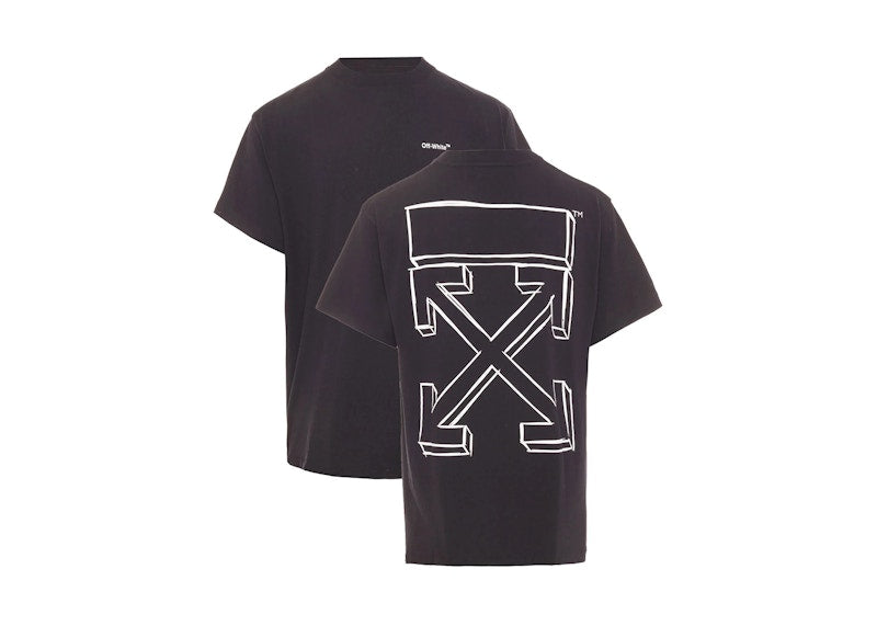 OFF-WHITE Marker Arrows Sketch Oversized T-Shirt Black/White