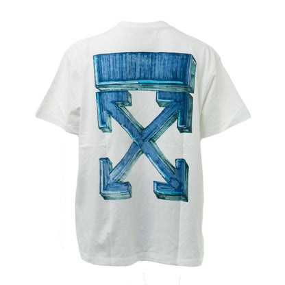 OFF-WHITE Marker Blue Arrows Oversized Tee White