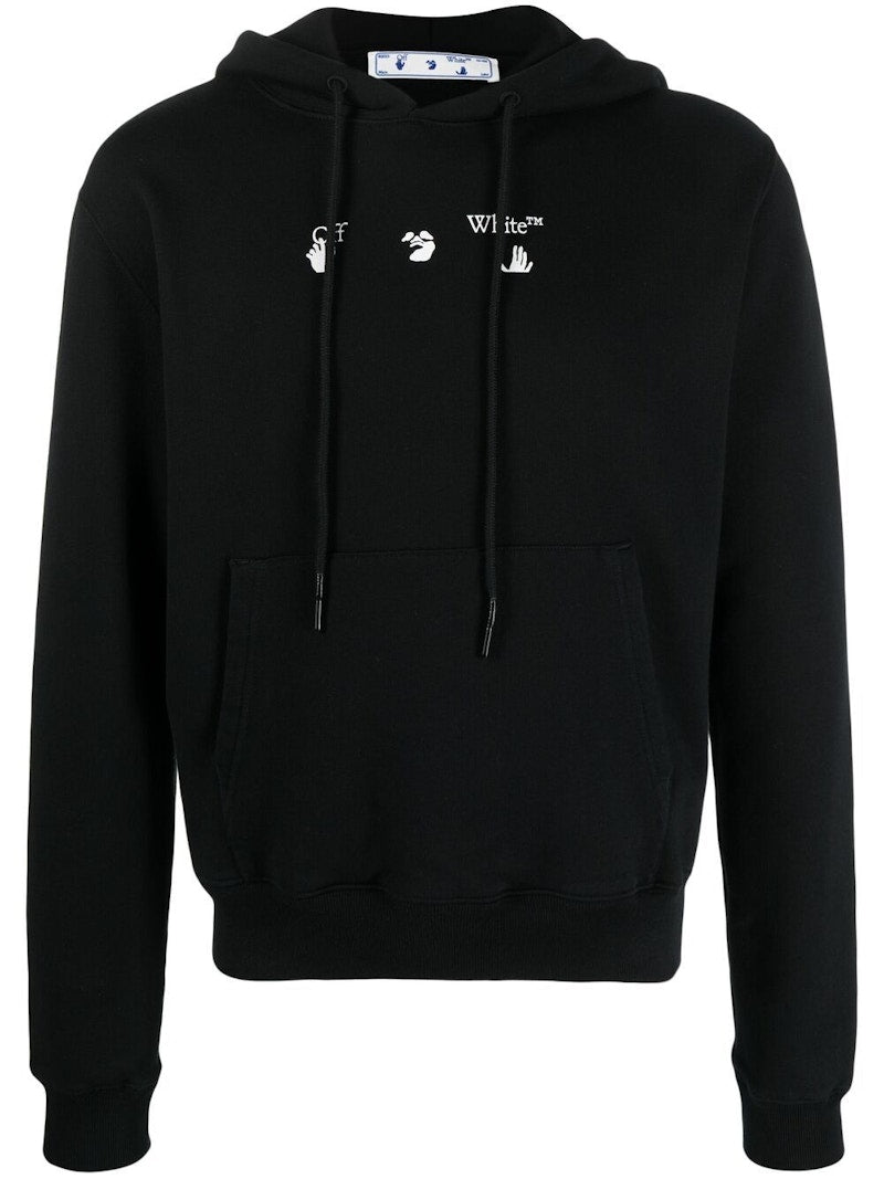 OFF-WHITE Marker Hoodie Black/Grey