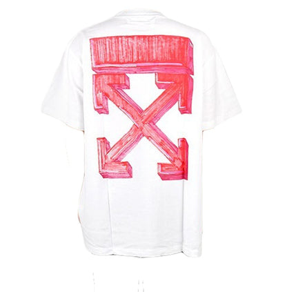 OFF-WHITE Marker Red Arrows Oversized Tee White