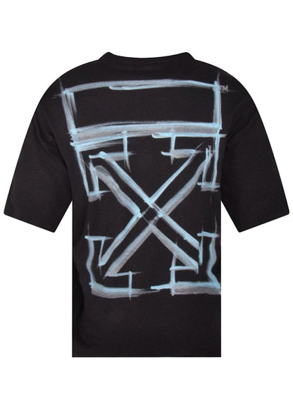OFF-WHITE Marker Skate T-Shirt Black Blue