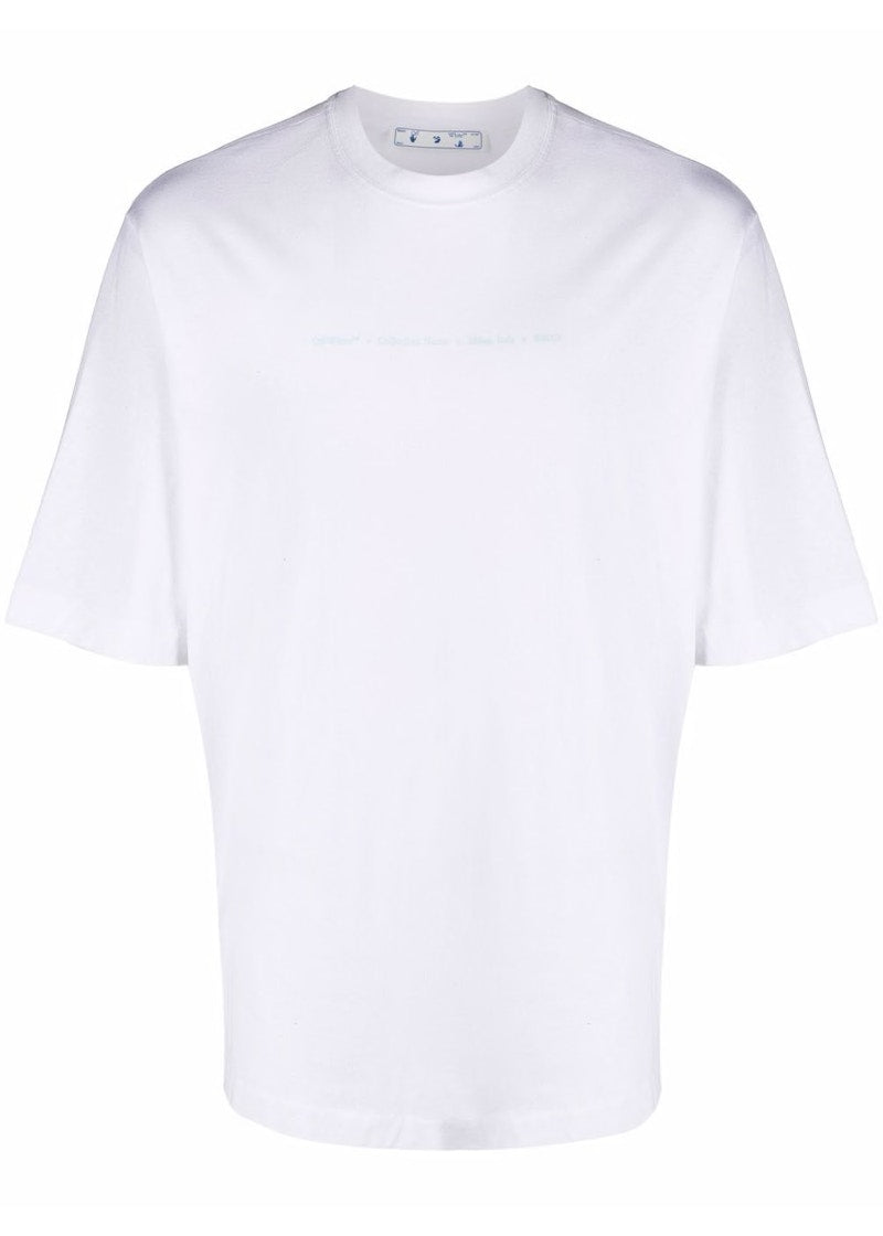 OFF-WHITE Marker Skate T-Shirt White Blue