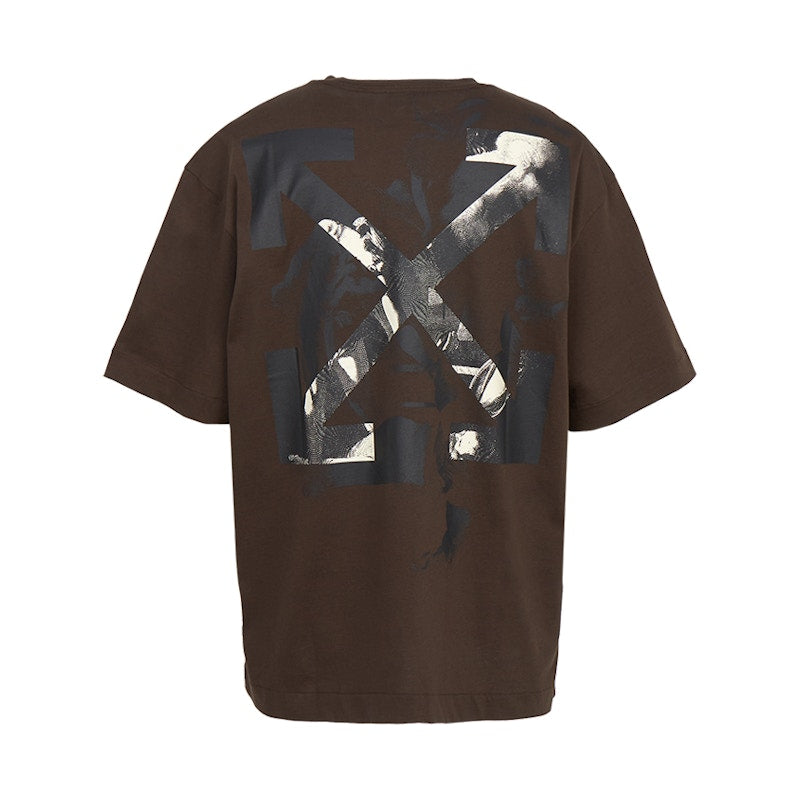 OFF-WHITE Martyrdom Arrow Skate Short Sleeve T-shirt Brown