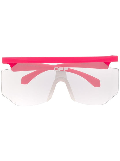 OFF-WHITE Mask Sunglasses Fuchsia/White (OMRI003S20I060412801)