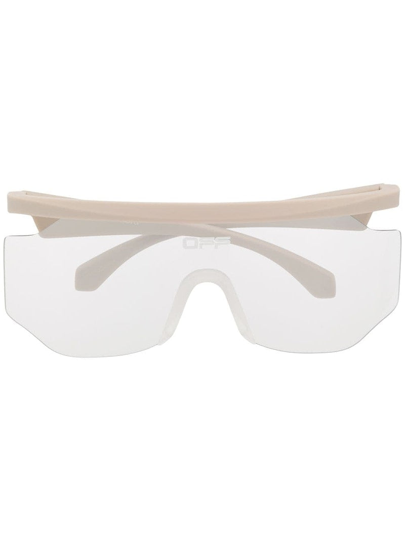 OFF-WHITE Mask Sunglasses Light Grey/White (OMRI003S20I060410601)