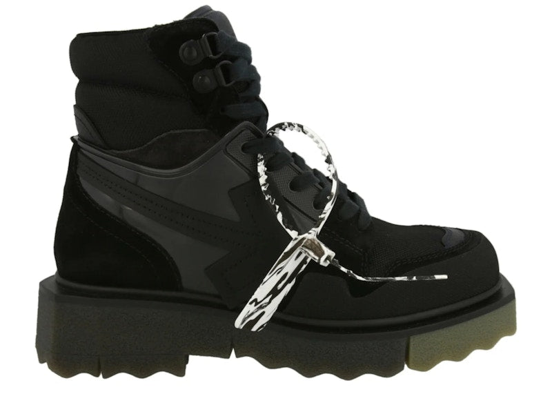 OFF-WHITE Mens Hiking Sponge Sneakerboot Black