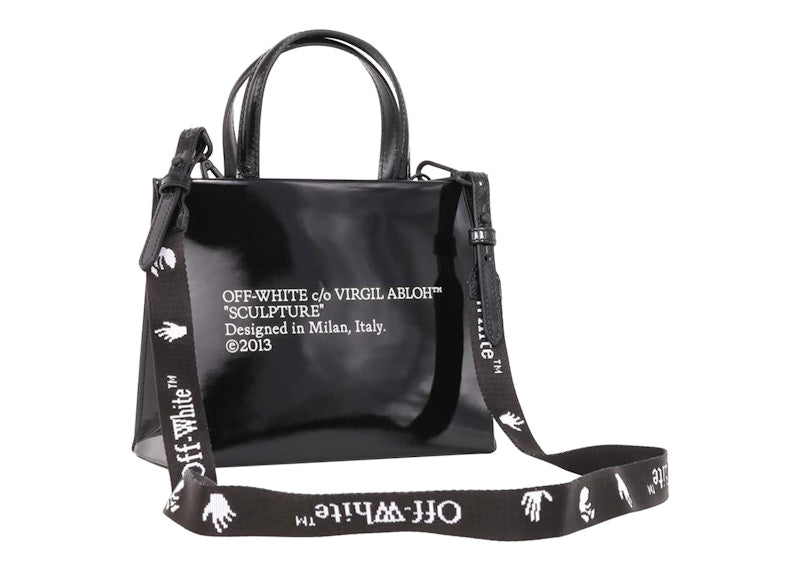 OFF-WHITE Mini Box Bag Black/White