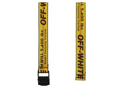 OFF-WHITE Mini Industrial Logo Belt Yellow