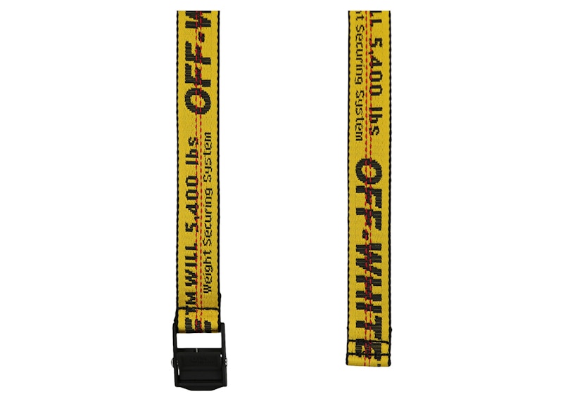 OFF-WHITE Mini Industrial Logo Belt Yellow
