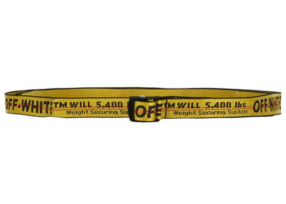 OFF-WHITE Mini Industrial Logo Belt Yellow