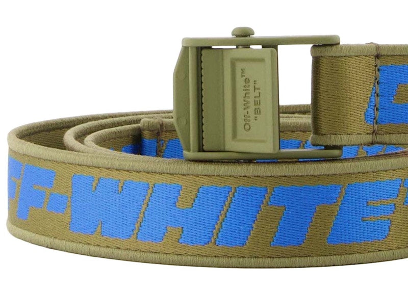 OFF-WHITE Mini Tape Industrial Belt Green/Blue