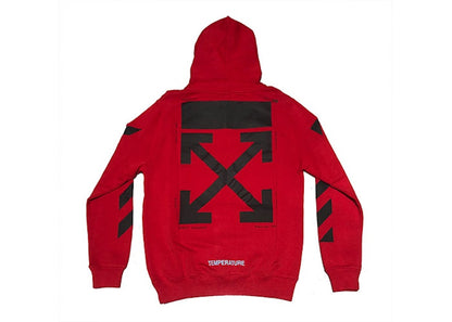 OFF-WHITE Mona Lisa Temperature Hoodie Red