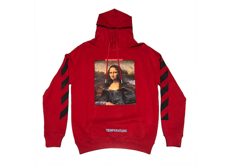 OFF-WHITE Mona Lisa Temperature Hoodie Red