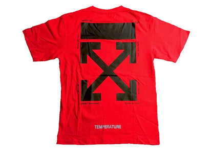 OFF-WHITE Mona Lisa Temperature Tee Red