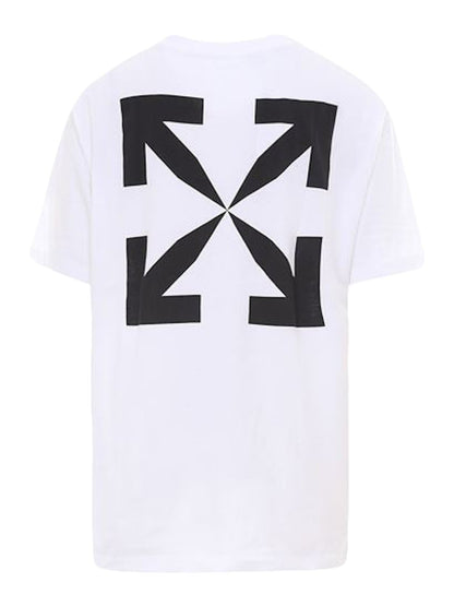 OFF-WHITE Mona Lisa tape Tee White/Blue