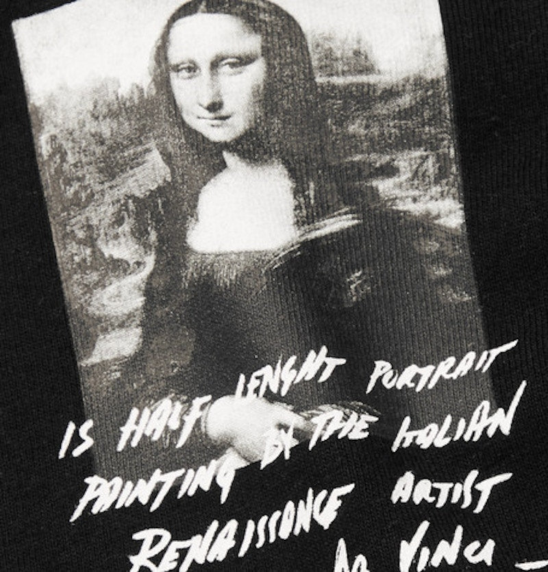 OFF-WHITE Monalisa Graphic Print L/S T-shirt Black/White/Grey