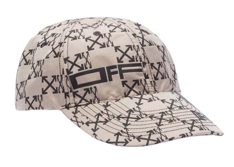 OFF-WHITE Monogram Arrow Logo Baseball Cap Beige