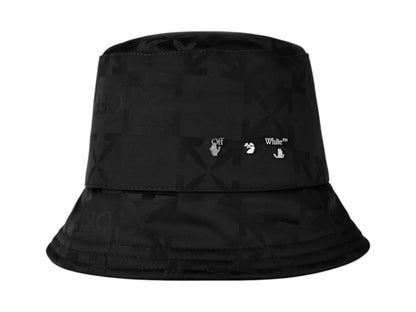 OFF-WHITE Monogram Bucket Hat Black/Silver