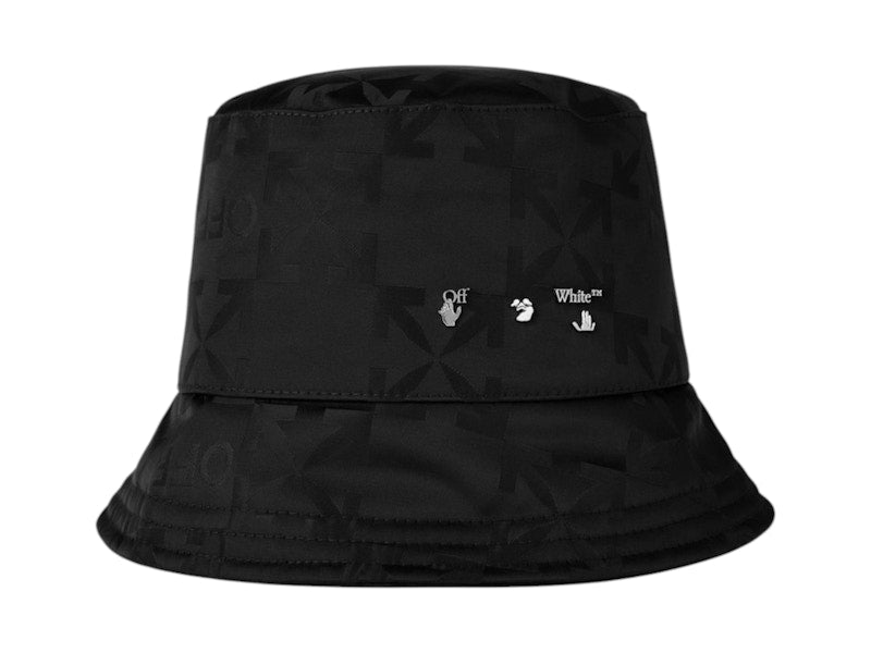 OFF-WHITE Monogram Bucket Hat Black/Silver