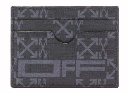 OFF-WHITE Monogram Card Holder Black/Grey