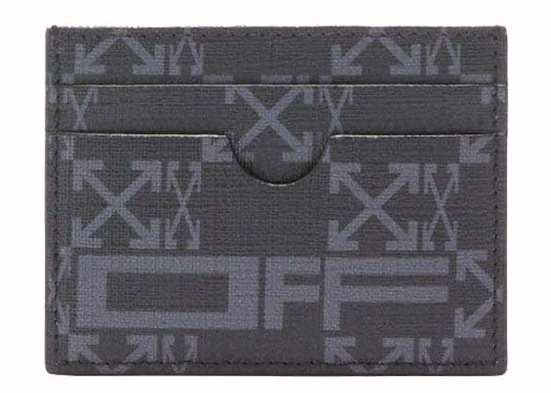 OFF-WHITE Monogram Card Holder Black/Grey