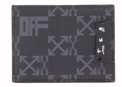 OFF-WHITE Monogram Card Holder Black/Grey