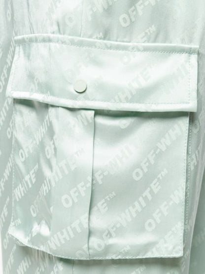OFF-WHITE Monogram Cargo Pants Light Green