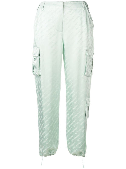 OFF-WHITE Monogram Cargo Pants Light Green