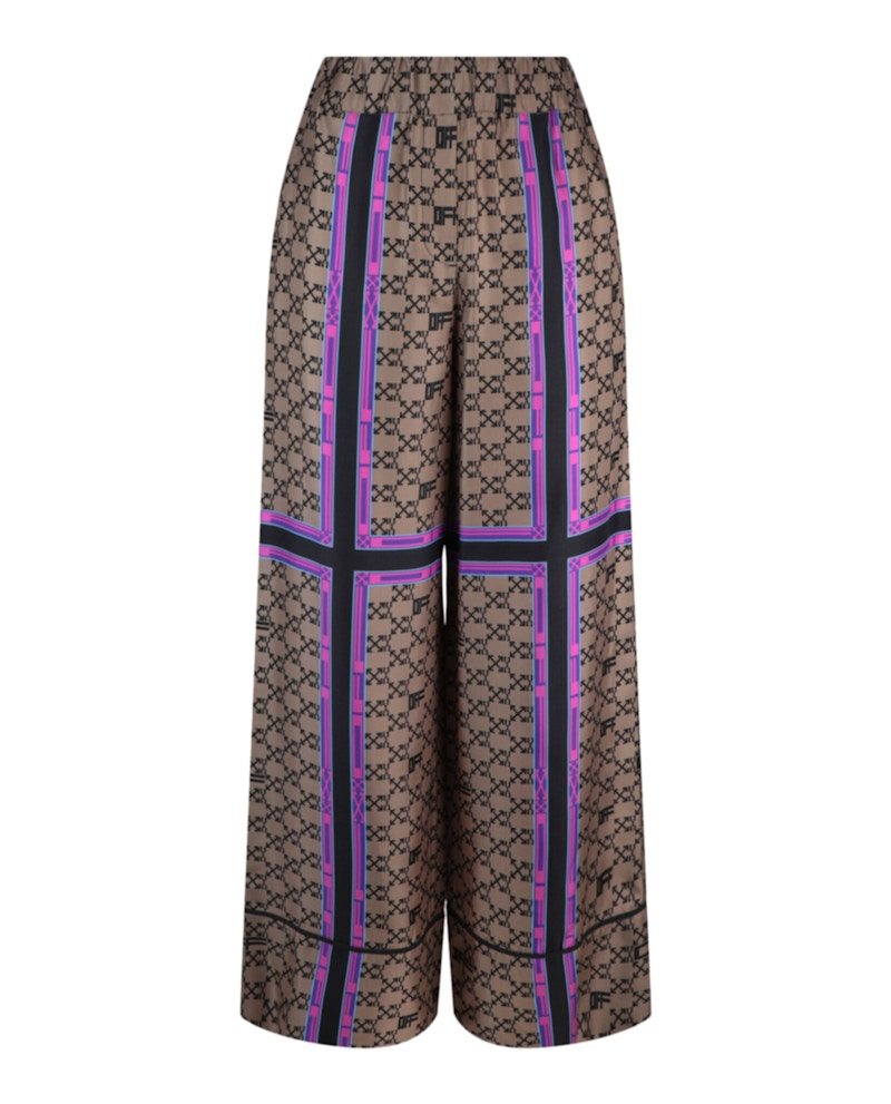OFF-WHITE Monogram Silk Pants Multi