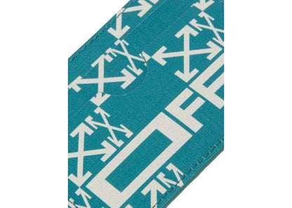 OFF-WHITE Monogram Simple Card Case Green
