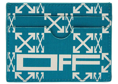OFF-WHITE Monogram Simple Card Case Green