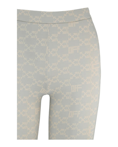 OFF-WHITE Monogram Split Leggings Light Green