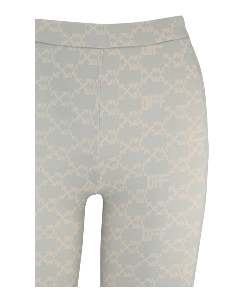 OFF-WHITE Monogram Split Leggings Light Green