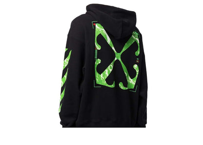 OFF-WHITE Moon Cam Arrow Skate Hoodie Black/Bright Green