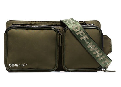 OFF-WHITE Multi-Compartment Crossbody Bag Green