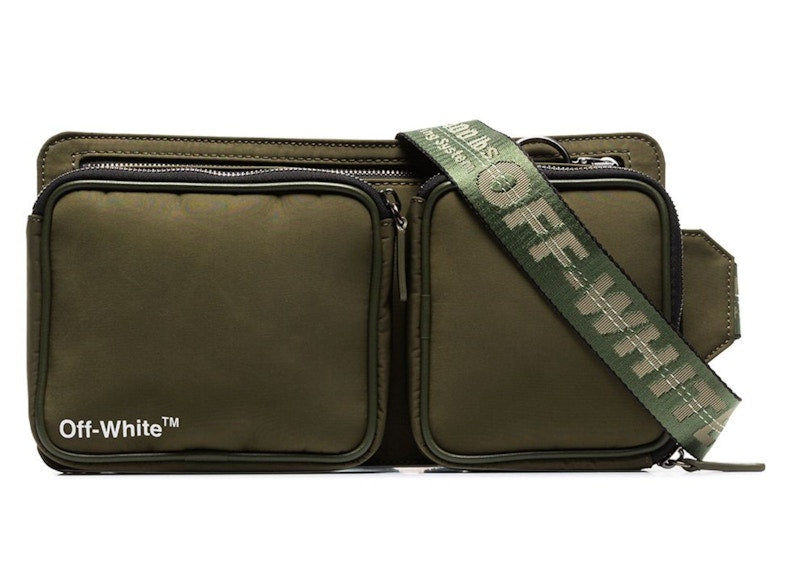 OFF-WHITE Multi-Compartment Crossbody Bag Green
