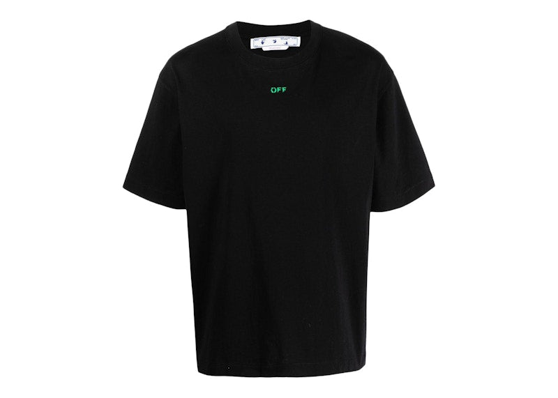 OFF-WHITE Mushroom Graphic Tee Black/Green