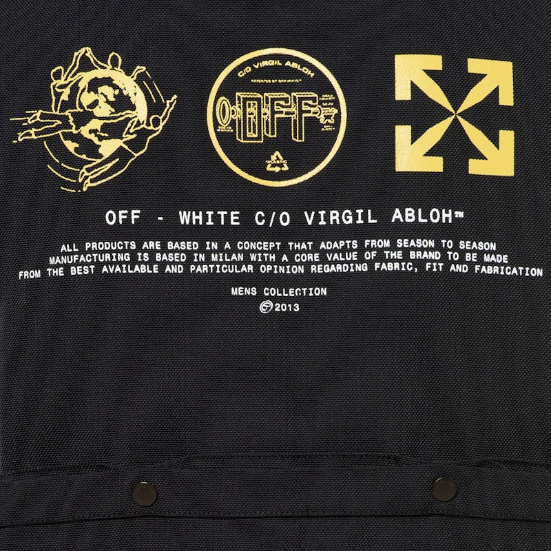 OFF-WHITE Mutlipocket Vest Black/Yellow