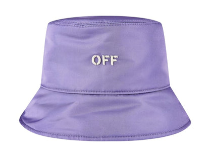 OFF-WHITE NY Off Stamp Rever Bucket Hat Lilac/White